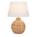 **Lampa stołowa z plecionki - klasyczny design**
